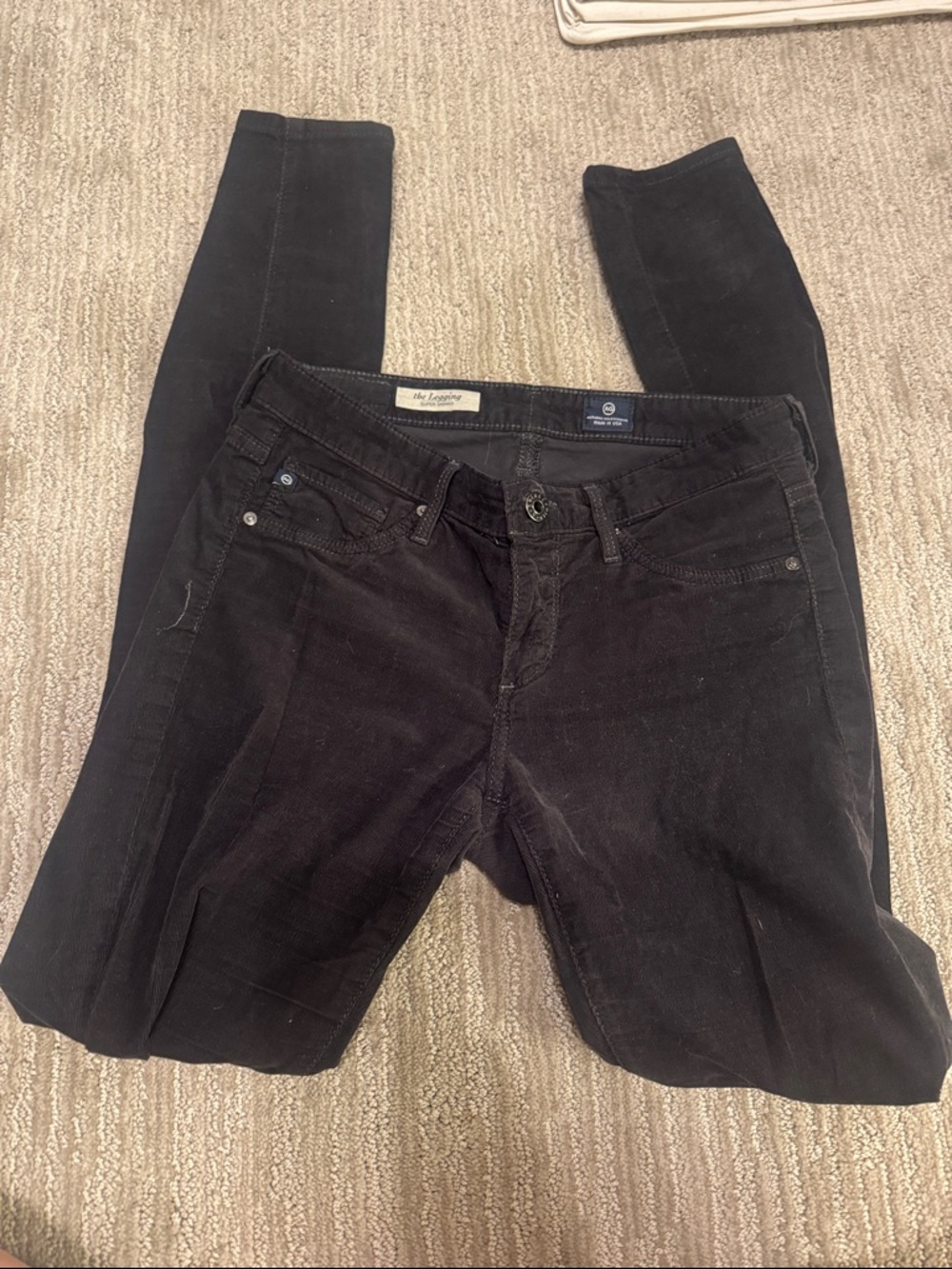 Dark brown Corduroy Skinny Jeans